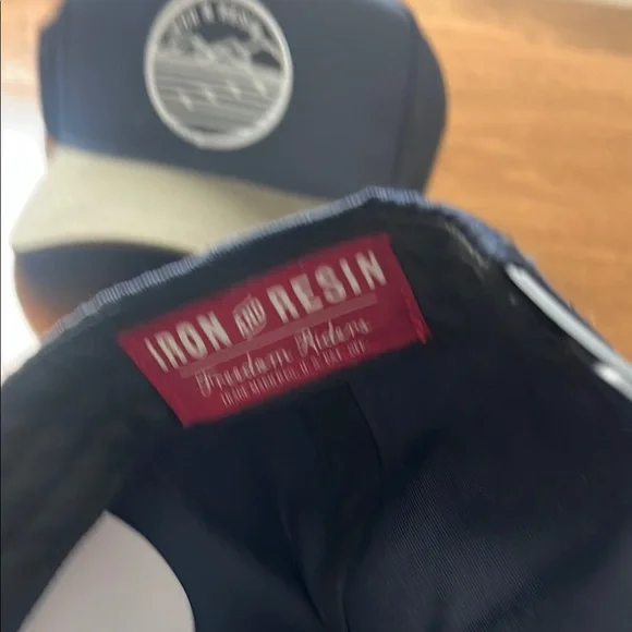 Iron & Resin Navy and Tan Cap - Picture 4 of 5